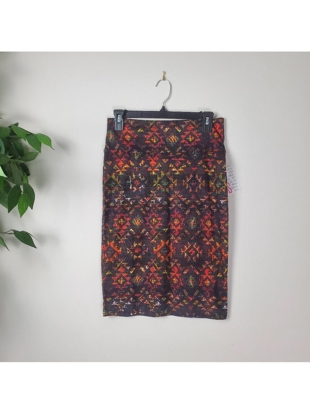 Lularoe Cassie Pencil Skirt Multicolor Pattern Small